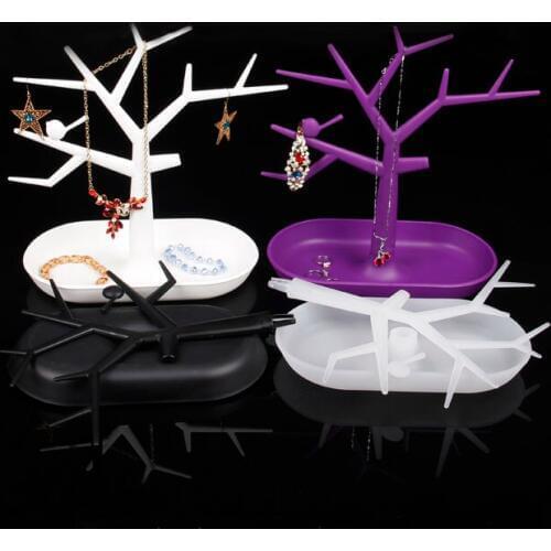 TONVIC 1 Plastic Earring Ring Necklace Bangle Bracelet Display For Jewelry Set Display Stand Holder High Quality