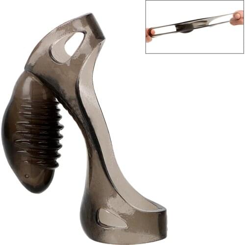 VATINE Vibration Cock Rings Penis Trainer Adult Sex Products Delay EjaculationMale Masturbation TPE Elastic Sex Toys for Men