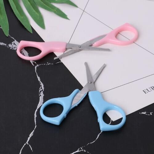 1PC Nail Clippers Baby Nails Cutter Grooming Nursing Care Newborn Kids Safety Stainless Steel Scissors Random Color