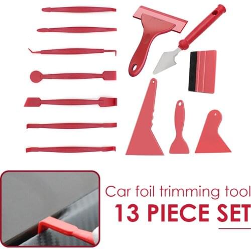 13/7 in 1 Car Vinyl Wrap Tool Kit Squeegee Auto Film Wrapping Window Tinting Tools Convenient Replace Car Accessories