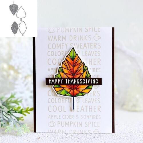 2pcs/set Stunning Birch Leaf Metal Cutting Dies Stencil DIY Scrapbooking Craft Cards Embossing Dies 2020 New