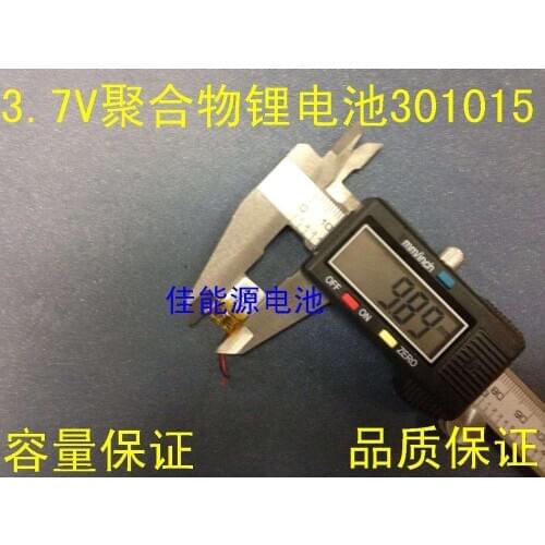 3.7V polymer lithium battery 301015 50MAH MP3 Bluetooth headset steelmate Micro Devices Rechargeable Li-ion Cell