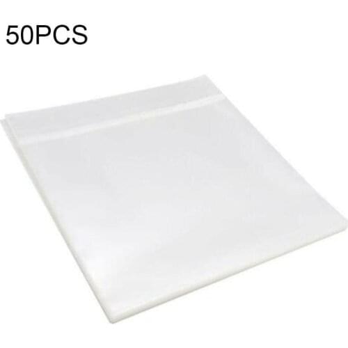 50PCS OPP Gel Recording Protective Sleeve For Turntable LP Vinyl Adhesive Player Records Self Record Bag V2H8