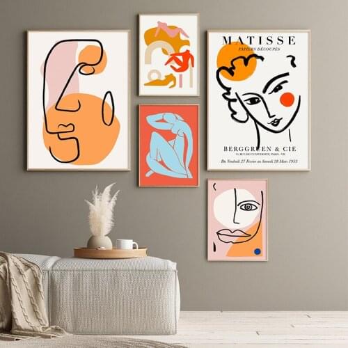 Abstract Henri Matisse Stick Figure Nude Posters and Prints Wall Art Canvas Painting Pictures for Living Room Modern Home Decor