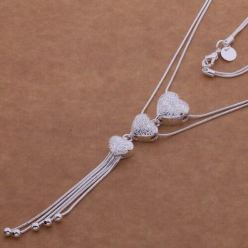 AN498 Trendy wholesale Necklace, fashion jewelry Three lines of love /btxaklea grtapjaa