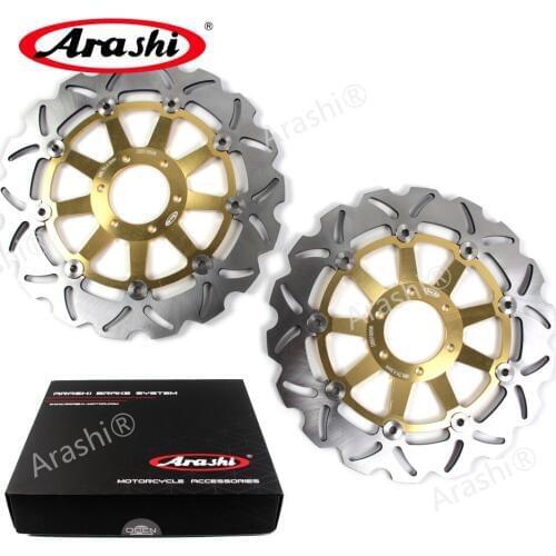 Arashi 1 Pair For YAMAYA FJ 1200 1988-1991 CNC Front Brake Disc Brake Rotors FJ1200 1988 1989 1990 1991 FZR600 FZS TZ