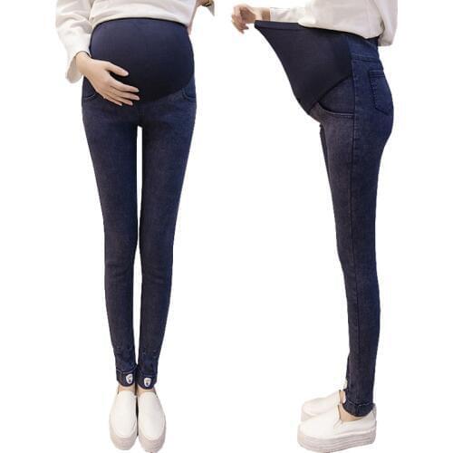 Abdominal Pregnancy Pants Maternity Clothes For Pregnant Women Trousers Denim Jeans Elastic Waist Stretch Maternity Leggings