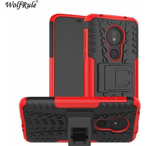 Phone Case For Motorola Moto G7 Power Case 6.2" Dual Layer Armor TPU+PC Shockproof Cover For Motorola Moto G7 Power (USA Version