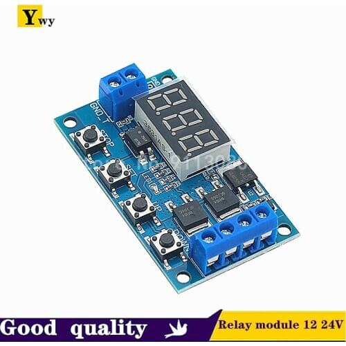 Trigger Cycle Timing Delay Switch Circuit Dual MOS Tube Control Board Instead of Relay Module 12 24V