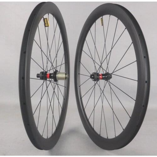 Disc Road Wheelset 24-28H 25X50mm Carbon Clincher UD Matte Rim With D411/D412 Hub Cyclocrossy Wheels