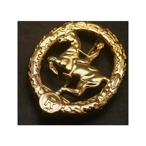 EMD ww2 German Horsemans Badge in Gold1