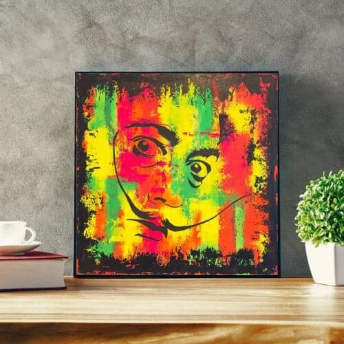 Salvadores Dalies Portrait Oil Poster Painting Canvas Wall Art Decoration Modern Pictures For Living Room Home Decor