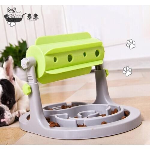 Dog Food Feeder Educational Toys Interactive IQ Training Game Toy Anti Choke Slower Feeder Bowl Food Treated Dog Toys