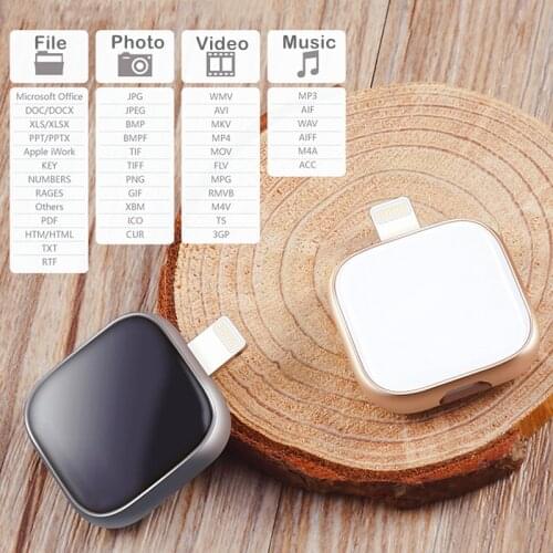 Metal OTG Usb Flash Drive 16GB 32GB 64GB 128GB 256GB Pendrive External storage For iphone 11 8 7 Plus 6 6s Plus 5S ipad Macbook