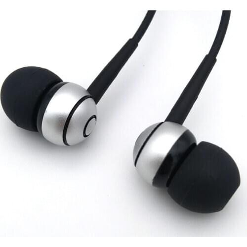 Aluminium Alloy In-ear Earphone Line Control Mic Orignal Brand Music eaphones 3.5mm port 3 Colors For all Phone Free Shipping