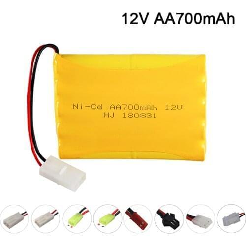 12v 700mah NiCD Battery For Rc toy Car Tanks Trains Robot Boat Gun Ni-CD AA 700mah 12v Rechargeable Battery 1-5pcs