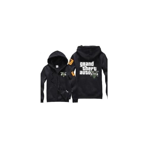 2017 New Arrival Grand Theft Auto V GTA Spring & Autumn Men Hoodies Cotton Jackets Coat Warm Zipper Winner Sweatshirt
