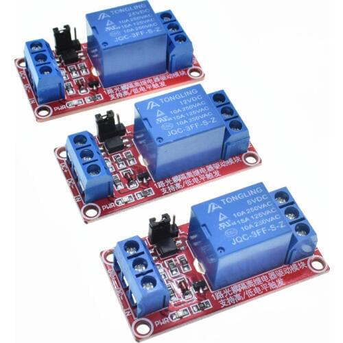 One 1 Channel 5V/12V/24V Relay Module With Optocoupler High/Low level Trigger relay module solid state relay module For Arduino