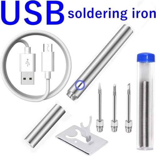 510 interface battery-powered soldering iron USB charging with solder wire wireless charging solder