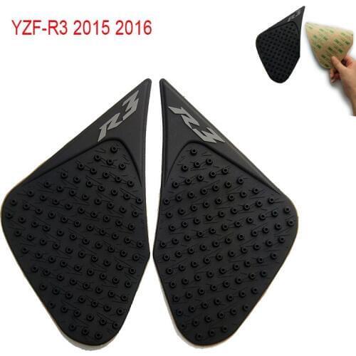 For Yamaha R3 2014 2015 2016 YZF-R3 YZF R3 Motorcycle Sticker Anti slip Fuel Tank Pad 3M Side Gas Knee Grip