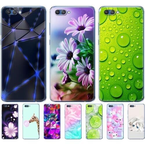 Silicon case for huawei honor V10 VIEW 10 soft tpu back phone cover for huawei honor 10 VIEW 10 Etui protective printing coque
