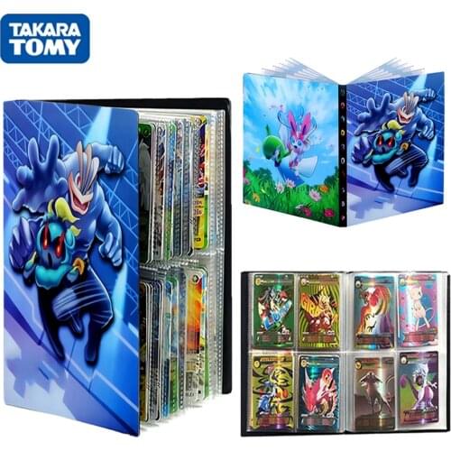 TAKARA TOMY 240PCS Pokemon Cards Album Book Cool Cartoon Machamp Binder Anime Game Card GX EX Collectors Holder Folder Kids Toys