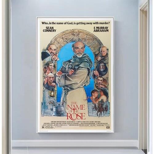 V0501 The Name of the Rose Vintage Classic Movie Wall Silk Cloth HD Poster Art Home Decoration Gift