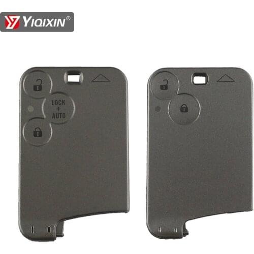YIQIXIN For Renault Laguna 3 Button Smart Card Car Key Shell Fob Cover Case Replacement Smart Remote Key Case Cover