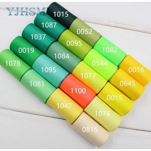 YJHSMY J-17324-L50MM-0015,50 mm 10 yards Solid Color Ribbons Thermal transfer Printed grosgrain Wedding Accessories DIY material