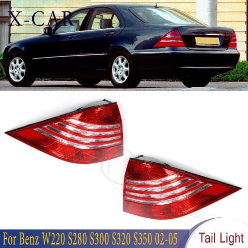 X-CAR LED Tail Light For Mercedes-Benz W220 S280 S300 S320 S350 S500 S600 2002-2005 LED Rear Brake Lights Lamp Car-styling Assem