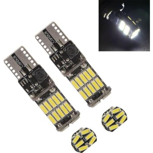 1PCS W5W T10 LED Bulbs Canbus 26SMD 12V 7000K Car Interior Map Dome Lights Parking Light Auto Signal Lamp