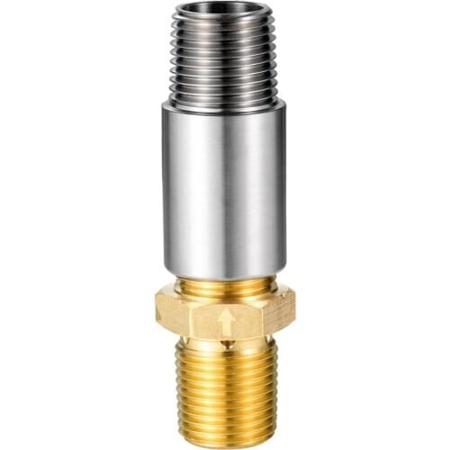 1pc Liquid Propane Fire Pit 1/2" Air Mixer Valve Quick Key Connect Steel+ Brass Adaptor 150,000 BTU Female/Male BBQ Burner Grill
