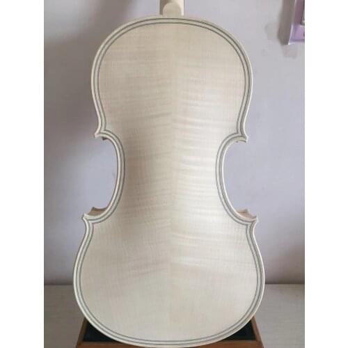 16" viola Maggini model in white European flamed maple back spruce top