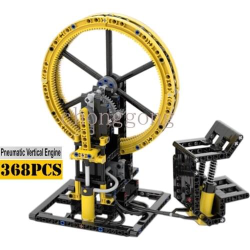 2021 NEW MOC Pneumatic Vertical Engine model Building Blocks Bricks assembly Children toys Birthday Gift Christmas Gift Set