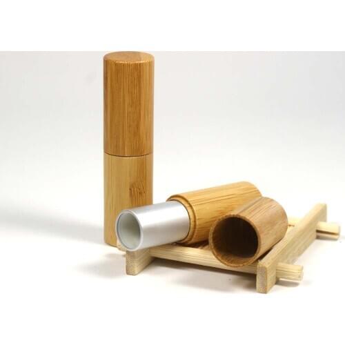 5pcs Lip Balm Tubes Creative wood Lipstick Replacement Tubes 5g