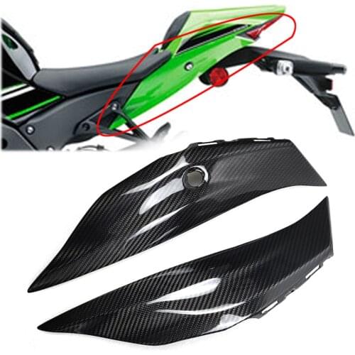 For Kawasaki ZX-10R ZX 10R 2016-2020 Motorcycle 3K Carbon Fiber Rear Seat Side Panel Rear Tail Side Seat Cover Fairing