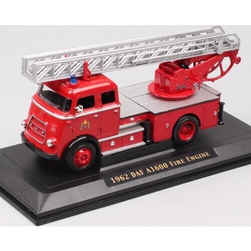 Road Signature 1:43 Scale Vintage DAF A 1600 Fire Truck Lorry Engine Firefighter Diecasts & Toy Vehicles Car Model Of Kids 1962