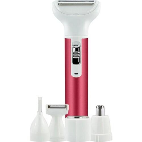 5 in 1 USB Electric Lady Shaver Arm Leg Bikini Face Hair Remover Trimmer Ear Nose Hair Eyebrow Short Hair Trimming Tool