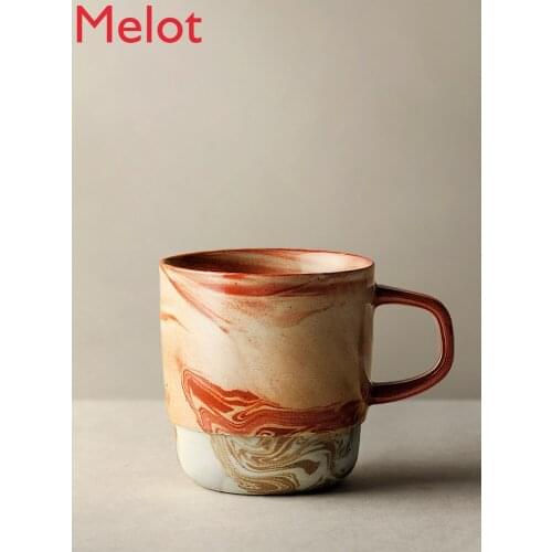 Handmade Ceramic Coffee Cup Japanese Retro Mug Creative Couple Home Tea Cup