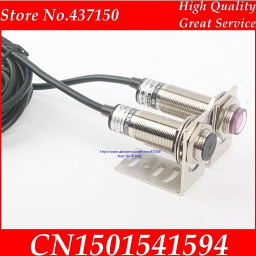 0-20M Detection distance M12 M18 laser sensor photoelectronic sensor visible light switch NPN PNP laser transmitting