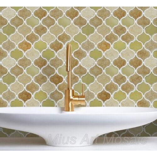 Fashion design lantern ceramic mosaic DIY sticker