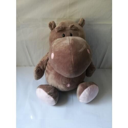 Soft plush toy gray hippo large 42cm soft doll throw pillow toy birthday gift b2709