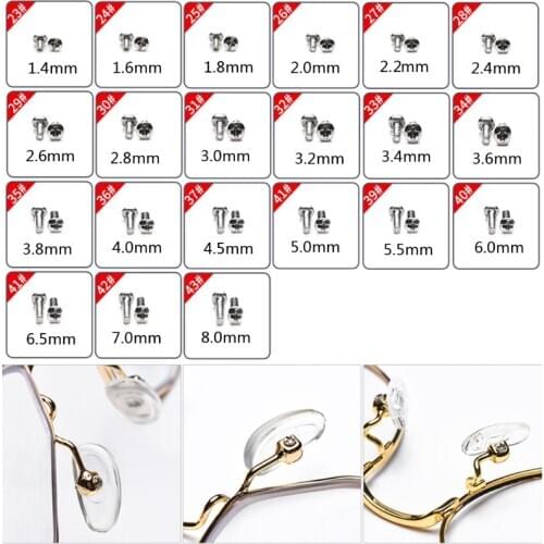 Glasses Sunglasses Eye Glass Repair Kit Screws Nuts Pads Optical Repair Tool Set