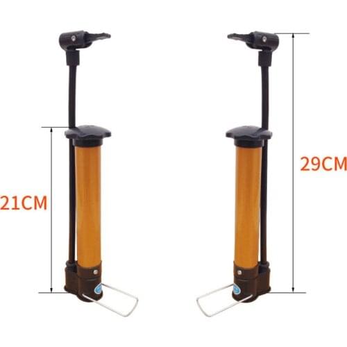 Basketball Football Inflatable Tube Steel Pipe Rubber Pump Bicycle MTB Pump Golden High Pressure Pump Accessories