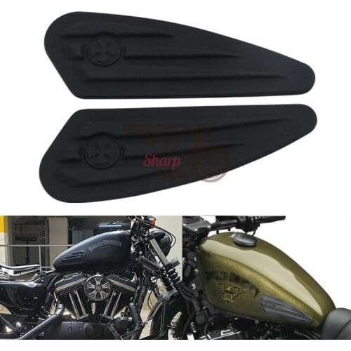 Motorcycle Gas Tank Pads Anti Slip Grip Traction Pad Sticker Side Fuel Decals For Harley FLD FXDB FXDL FXDWG FLSTF FXSB FLSTC