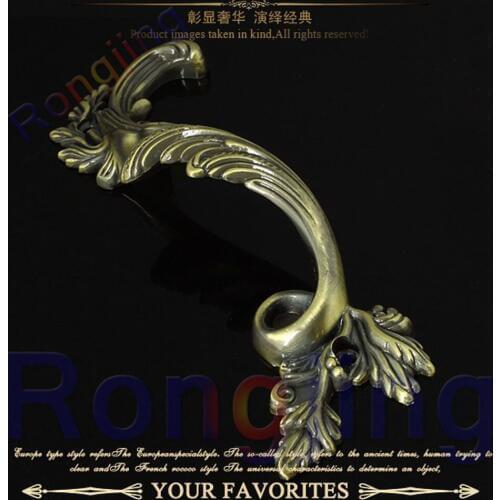 New 2pcs Phoenix Pattern Cabinet Hanles Euro-Style Furniture Bronze Knobs Creative Cupboard Closet Drawer Handle Pulls Bars