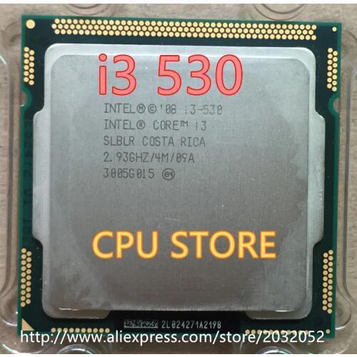 Original Intel Core i3 530 Processor (2.93GHz /4MB Cache/ LGA1156) Desktop I3-530 CPU (working 100% Free Shipping)