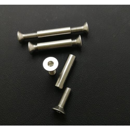 30mm to 40mm x 5mm hole Stainless steel Flat head hex Screws Suitable for Knife Handle outdoor tools