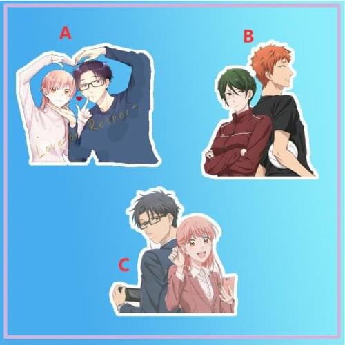 Anime Stand Wotakoi Love is Hard for Otaku Nifuji Hirotaka Momose Narumi Acrylic Figure Display desktop decoration 15cm