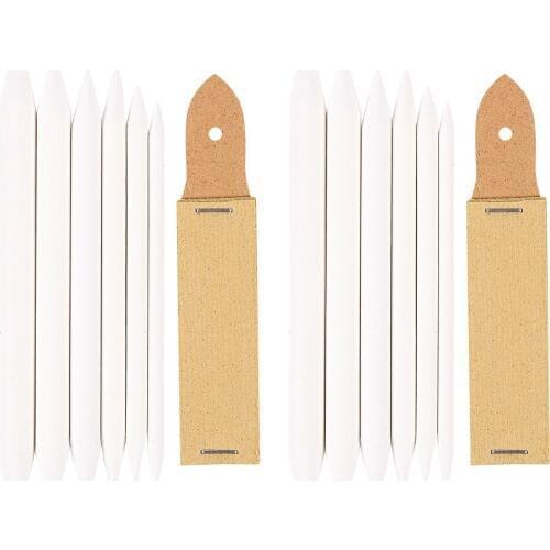 Blending Stump, and Sharpener 12 Piece Blending Stumps and Tortillions, and 2 Sandpaper Sharpeners, Blends and Sharpens